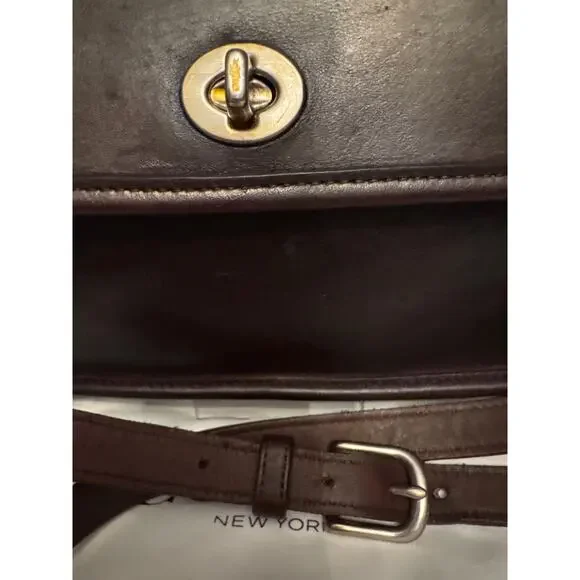 Vintage Coach City Willis Rare Mahogany Bag Restored - Picture 3 of 10